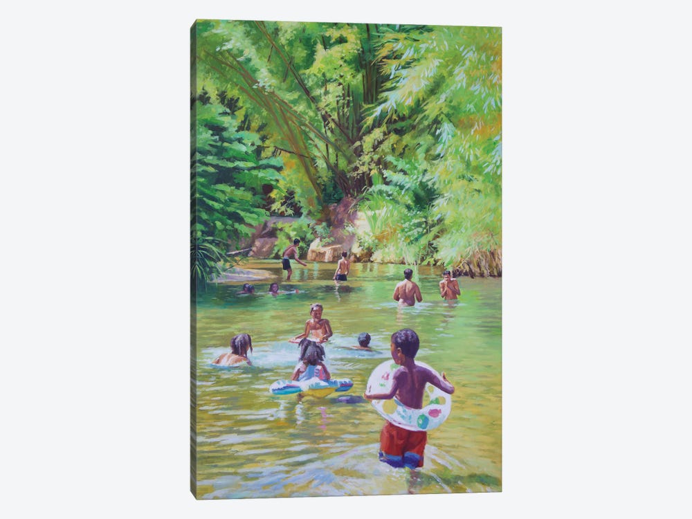 River Lime Sublime, 2020, by Colin Bootman 1-piece Canvas Artwork