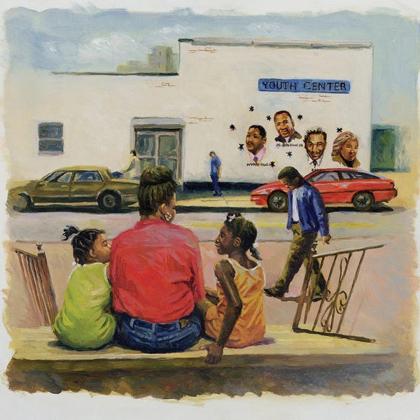 African American Art: Summer City Stoop, 2000 by Colin Bootman