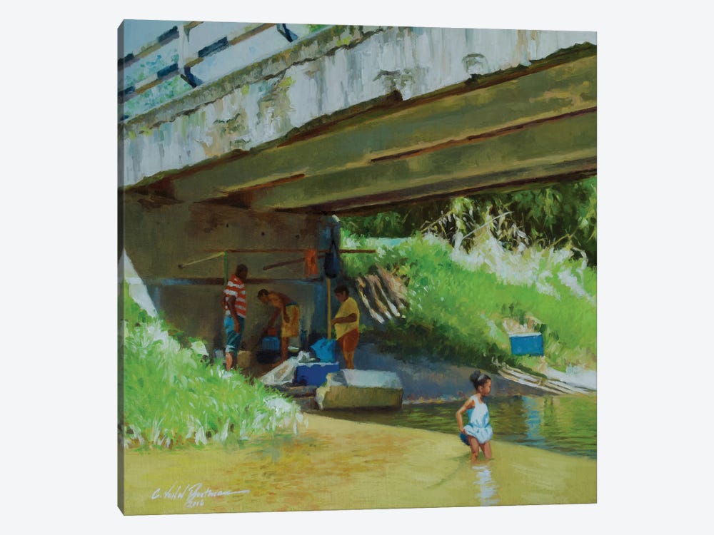 Under The Old Bridge, 2016 by Colin Bootman 1-piece Canvas Print
