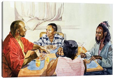 Weekend Breakfast, 2003 Canvas Art Print - Black Joy