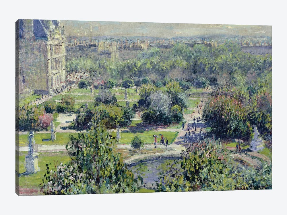 View of the Tuileries Gardens, Paris, 1876  1-piece Canvas Art Print