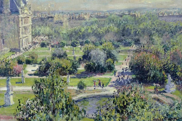 Claude Monet: View of the Tuileries Gardens, Paris, 1876  by Claude Monet
