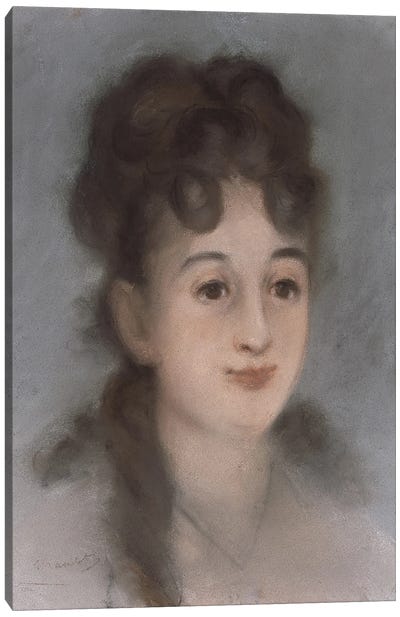 Portrait D'Eva Gonzalès, 1879 Canvas Art Print - Edouard Manet