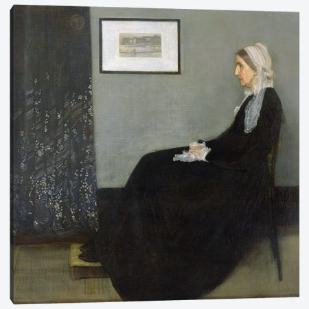 Whistler's Mother Canvas Print #BMN13238} by James Abbott McNeill Whistler Canvas Art