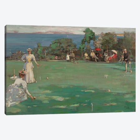 The Croquet Party, 1890-93 Canvas Print #BMN13240} by Sir John Lavery Canvas Print