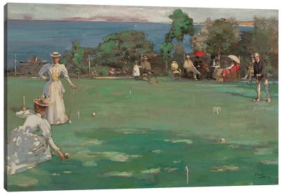 The Croquet Party, 1890-93 Canvas Art Print