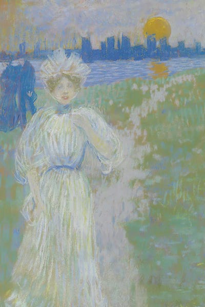 Maurice Brazil Prendergast: Sunset, Boston, 1895-96 by Maurice Brazil Prendergast