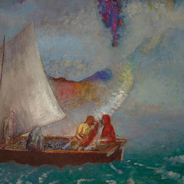 Odilon Redon: La Voile Grise, C.1900-05 by Odilon Redon