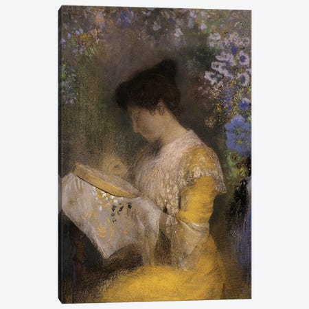 Madame Arthur Fontaine, 1901 Canvas Print #BMN13244} by Odilon Redon Canvas Artwork