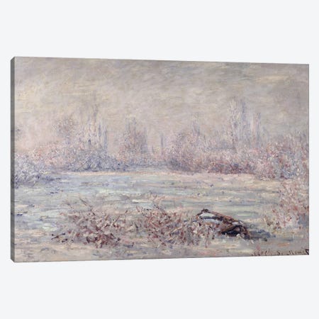 Frost near Vetheuil, 1880  Canvas Print #BMN1324} by Claude Monet Canvas Artwork