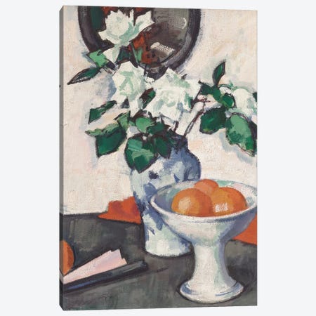 White Roses, C.1924 Canvas Print #BMN13251} by Samuel John Peploe Canvas Artwork