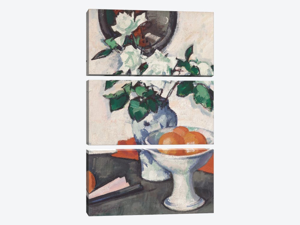 White Roses, C.1924 by Samuel John Peploe 3-piece Canvas Art Print
