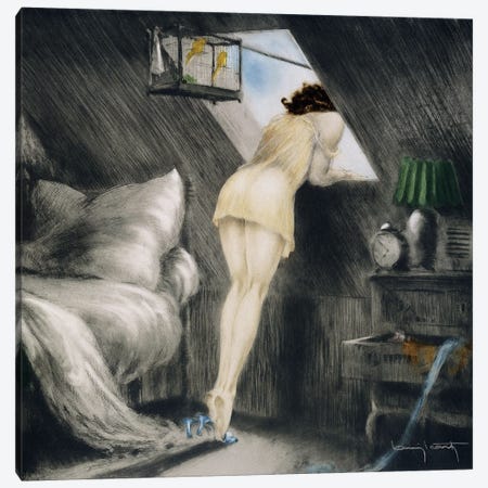 Attic Room, 1940 Canvas Print #BMN13256} by Louis Icart Art Print