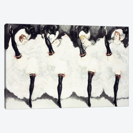 Can Can, 1935 Canvas Print #BMN13258} by Louis Icart Canvas Artwork
