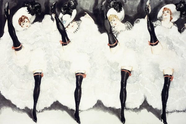 Art Deco: Can Can, 1935 by Louis Icart