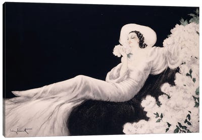 Loves Blossom Canvas Art Print - Art Deco