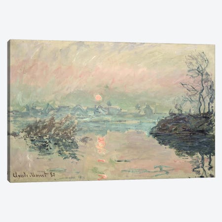 Sunset, 1880 Canvas Print #BMN1326} by Claude Monet Canvas Artwork