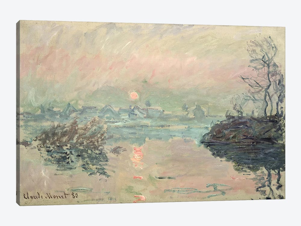 Sunset, 1880 by Claude Monet 1-piece Canvas Print