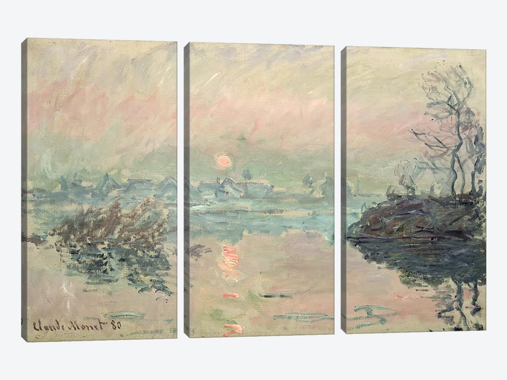 Sunset, 1880 3-piece Canvas Print