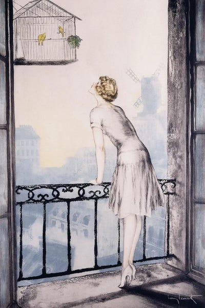 Montmartre, 1928 by Louis Icart gallery poster