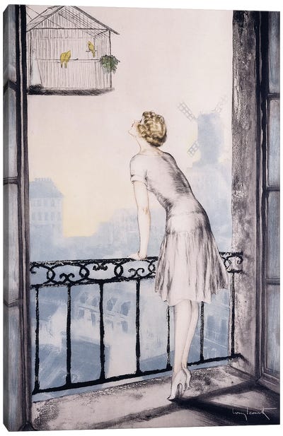 Montmartre, 1928 Canvas Art Print - Art Deco