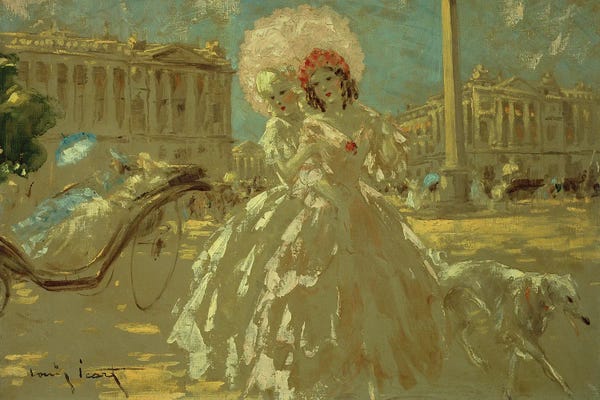Art Deco: Place De La Concorde by Louis Icart
