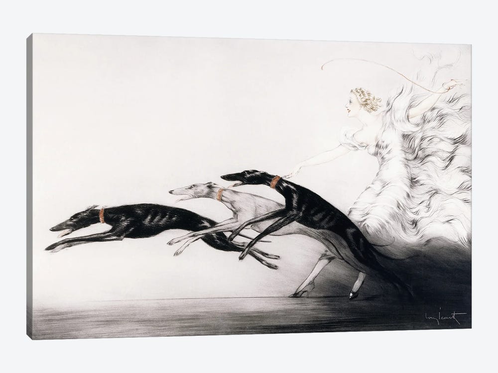 Speed II, 1933 by Louis Icart 1-piece Canvas Print
