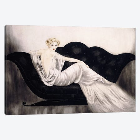 The Sofa, C.1937 Canvas Print #BMN13279} by Louis Icart Canvas Wall Art