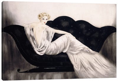 The Sofa, C.1937 Canvas Art Print - Art Deco