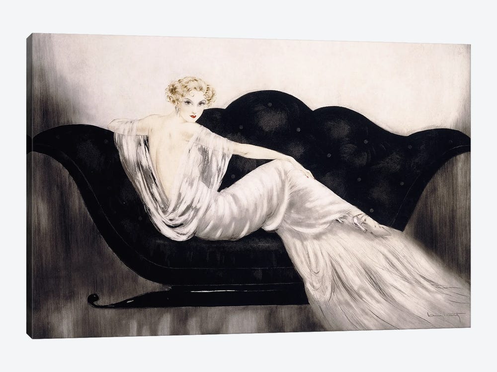 The Sofa, C.1937 by Louis Icart 1-piece Canvas Print