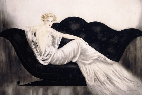 Art Deco: The Sofa, C.1937 by Louis Icart