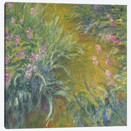 Iris Canvas Print #BMN1327} by Claude Monet Canvas Wall Art