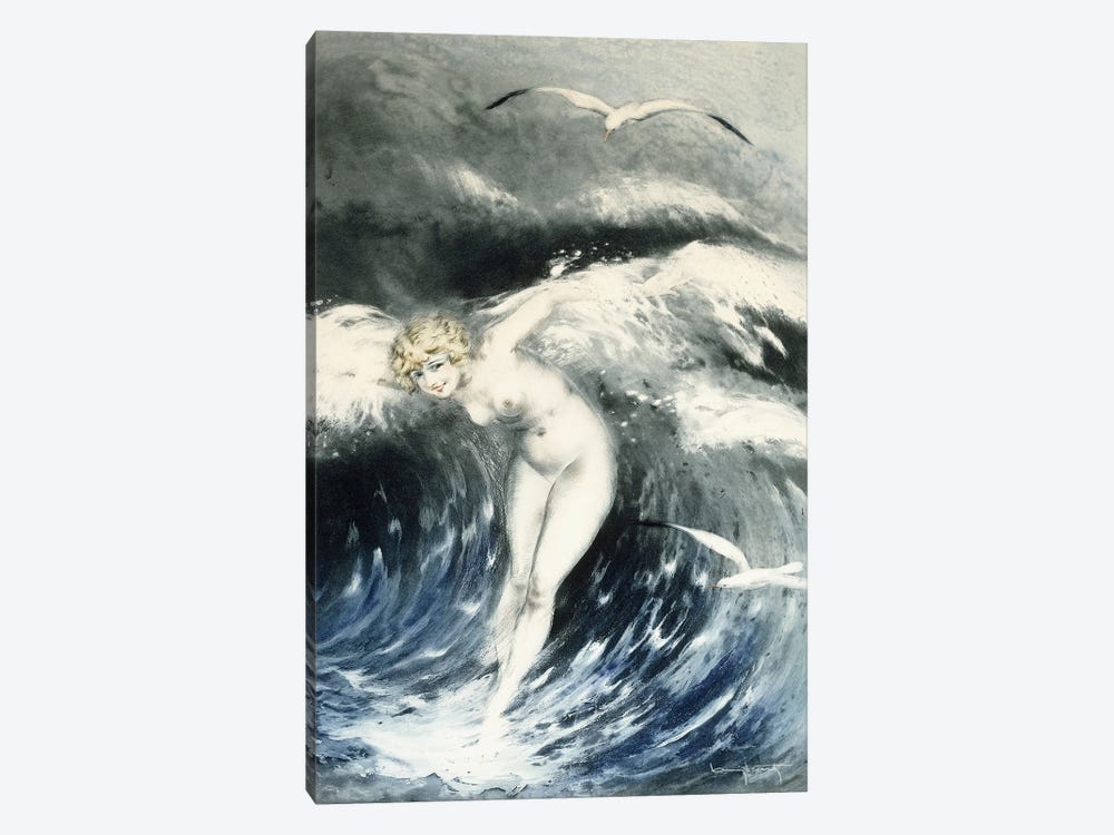 Venus In The Waves, C. 1931 by Louis Icart 1-piece Art Print