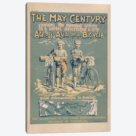 The May Century: Across Asia On A Bicycle, 1894 Canvas Print #BMN13288} by A.W.B. Lincoln Canvas Print