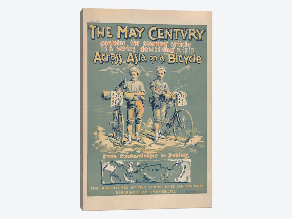 The May Century: Across Asia On A Bicycle, 1894 by A.W.B. Lincoln 1-piece Art Print