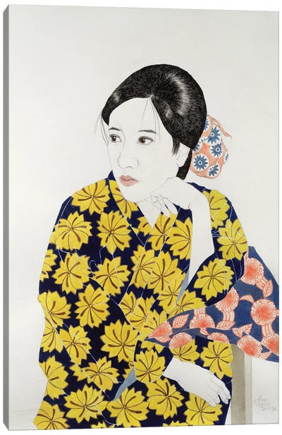 Yellow Kimono, 1996 Canvas Art Print