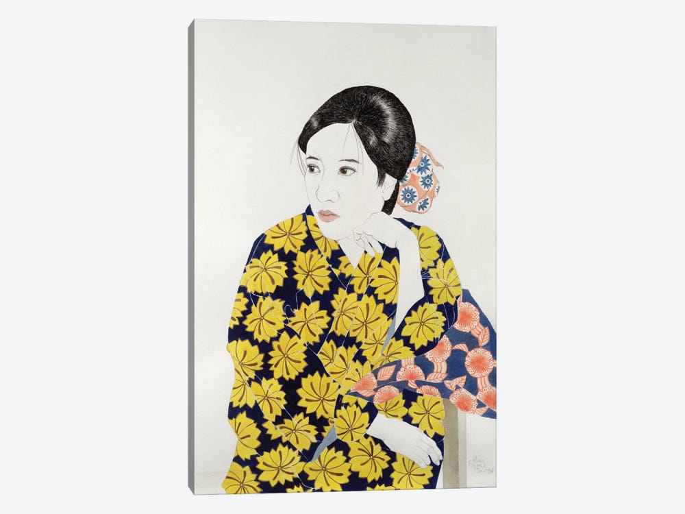 Yellow Kimono, 1996 by Alan Byrne 1-piece Canvas Wall Art