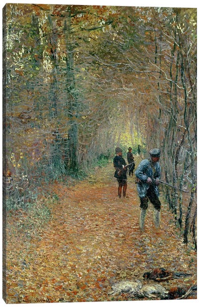 The Shoot, 1876 Canvas Art Print - Claude Monet