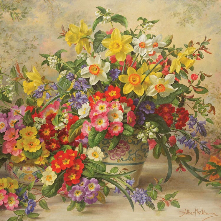 Spring Flowers And Poole Pottery, No. 2 by Albert Williams wall art