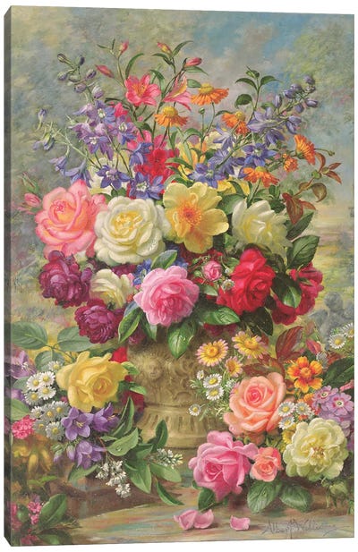 Sweet Fragrance Of A Summer's Day Canvas Art Print - Pottery Still Life