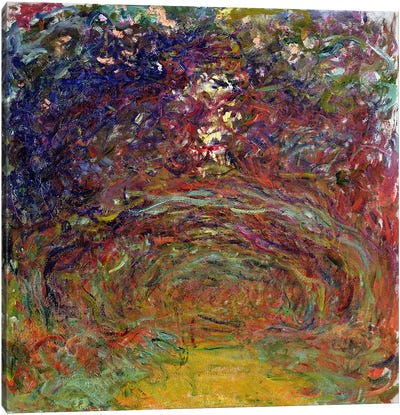 The Rose Path at Giverny, 1920-22  Canvas Art Print - France Art
