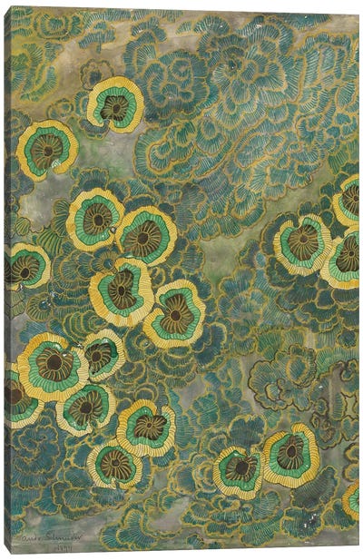 Pattern Sheet, 1898 Canvas Art Print - Green Art