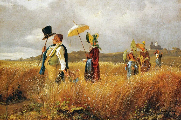 Sunday Stroll, 1841