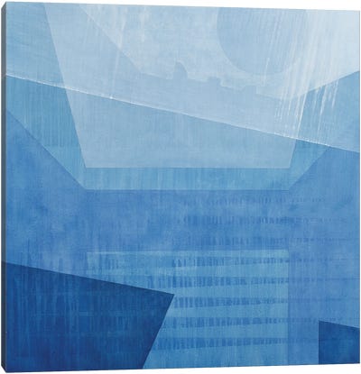 Moonglow, 1998 Canvas Art Print - Blue Abstract Art