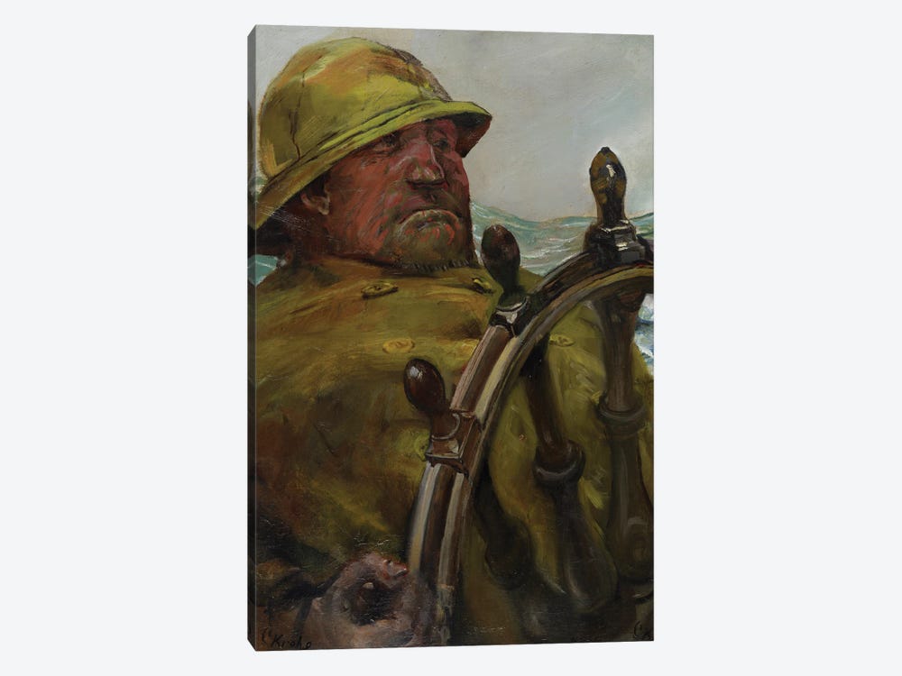 At The Helm, 1890-95 by Christian Krohg 1-piece Canvas Art
