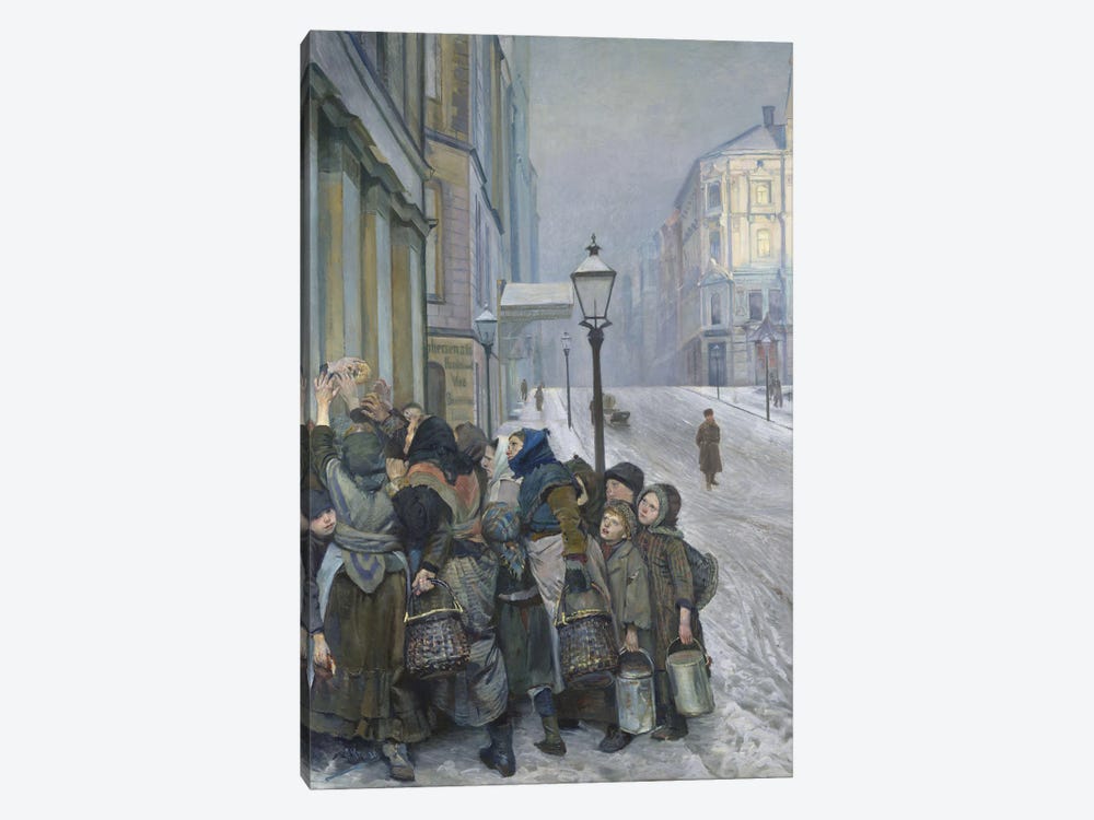 Struggle For Survival, 1889 by Christian Krohg 1-piece Canvas Art