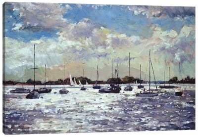 Evening Light, Gulf Of Morbihan, 2002 Canvas Art Print