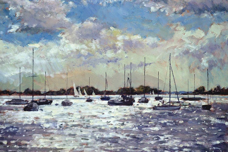 Evening Light, Gulf Of Morbihan, 2002 by Christopher Glanville wall art