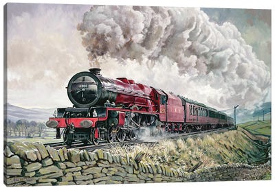 The Princess Elizabeth Storms North In All Weathers Canvas Art Print - Train Art