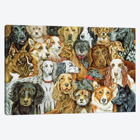 Dog Spread, 1989 Canvas Print #BMN13336} by Ditz Canvas Art